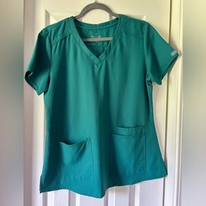 Med Couture Scrub set. Medium top and large pants. Used in great condition!